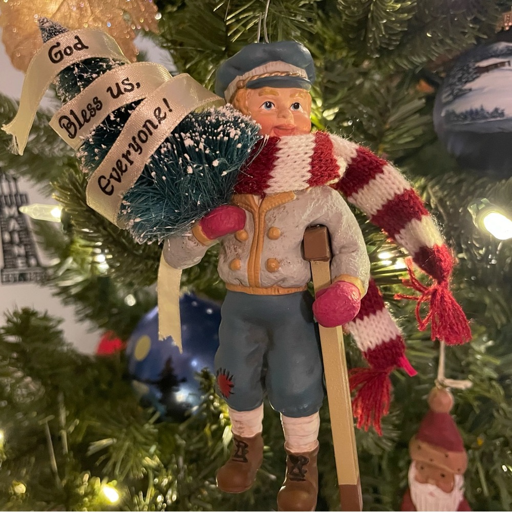 Vintage Kurt S Adler Tiny Tim God Bless Us Everyone Ornament